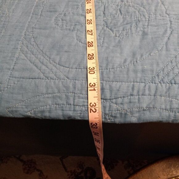 Vintage Embroidered Hand Quilted Flower Basket Quilt Cottagecore Handmade - Picture 4 of 9